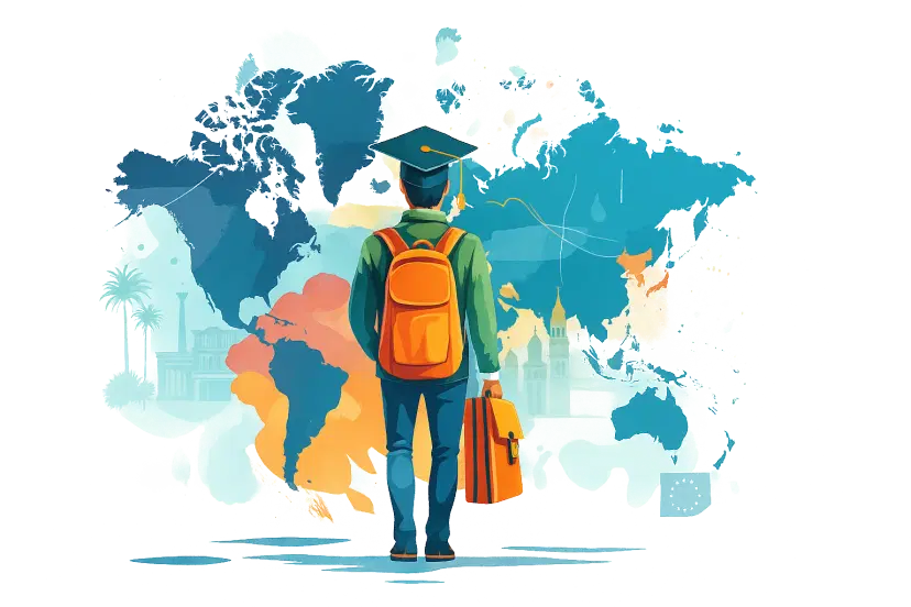 Study Abroad Illustration